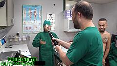 nurse angel ramiraz humiliates patient with latex fingering backstage