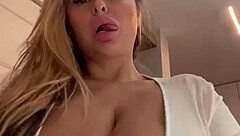 Juicy Blonde Marina Fucked Hard By Monster Cock On Bed Big Tits