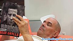 oops my small tits bounce riding this old cock hard