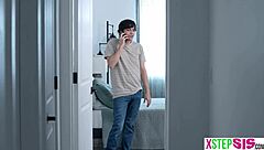 creampie horny teen begs stepbro for another hot load