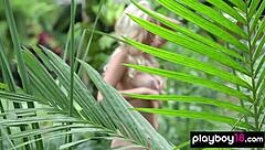 British Teen 18+ Blondie Rachel Dee Strips Huge Natural Boobs Outdoors