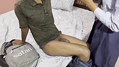 Desi schoolgirl teases virgin pussy with hardcore Hindi home pounding?