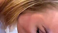 busty blonde milf and teen brunette compete in sloppy deepthroat