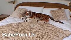 wet pussy babe spreads juicy ass cheeks