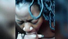 rose tease blooms into ebony cock sucking frenzy