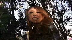 Rino Mizusawa toys pussy then takes creampie cock