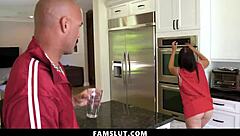 daddy sneaks in to pound stepdaughter's tight pussy