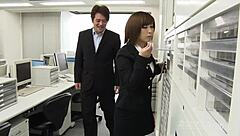 Craving to bury deep in OL's massive Japanese tits