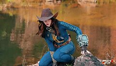 new fallout COSPLAY... sucked that stranger's cock for water, ugh!