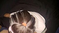 shy public schoolgirl devours cock after class homemade