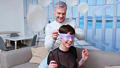 Tight petite girlfriend endures anal orgy gangbang from boyfriend's friends