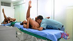Curvy venezolana fucks doctor hard cums inside