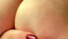 big tits stepmom fingers pussy post-shower ecstasy