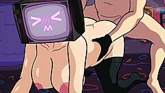 tv woman big ass fucked hard by everyone nonstop loop!