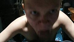 Wife Swallows Truck Mouthful Cumshot!