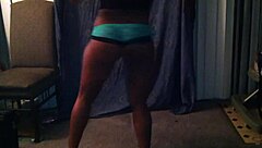 Skinny Black Chick Dances Seductively on Camera