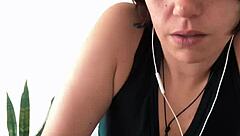 curvy brunette nerd teaches german in teasing sfw lesson