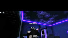 perrita rides huge cock rough with roblox beats pumping