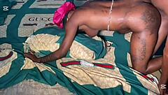 hot ebony babe spreads and fingers her juicy pussy