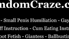 Femdom Mistress Wraps Powerful Thighs Around Bound Sub's Neck Roughly