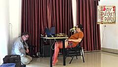 boss rips secretary's clothes for wild office pussy pounding