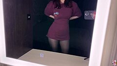 impregnate my tight pussy deep in front of mirror