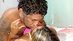 wife gives tight ass creampie to watching cuck