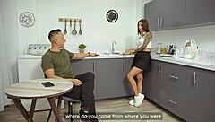 step cousin's boyfriend rams my tight pussy super hard