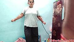 first time maid fuck ends in squirting pussy creampie