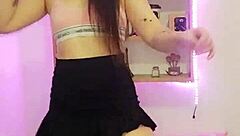 brazilian babe dances wildly before wet pussy reveal