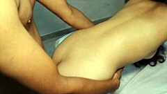 Stepsis first anal creampie turns rough and squirting