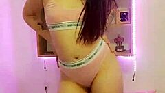 brazilian babe dances wildly before wet pussy reveal