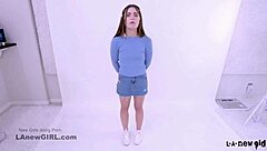 Intense passion surges through brunette model during casting fuck