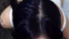 argentinian teen slurps monster bbc before interracial pussy destruction