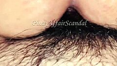 pinay's tight pussy lips stretched by deep cock thrust
