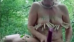 French Slave Maid Bound Fucked Hard In Forest