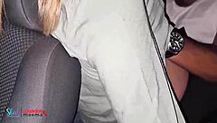 blonde brazilian wife fucked hard in black's car