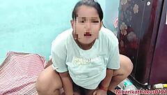 first time maid fuck ends in squirting pussy creampie