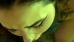 hey this bitch rode the machine then took cum facial