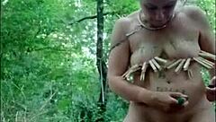 French Slave Maid Bound Fucked Hard In Forest