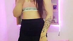 brazilian babe dances wildly before wet pussy reveal