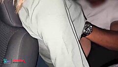 blonde brazilian wife fucked hard in black's car