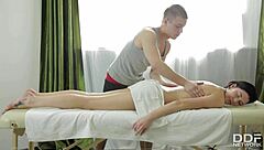 rich petite teen's tight ass pounded during erotic massage