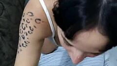 argentinian teen slurps monster bbc before interracial pussy destruction