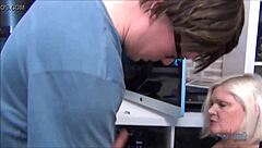 Lacey starr milf deepthroats cock handjob pov