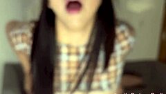 shy college babe rides cock secretly