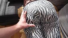 big ass babe hints sex flaunts juicy new leggings teasingly