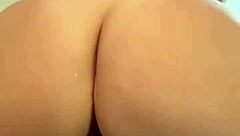 big ass girlfriend rides in gray beanie