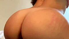 big ass girlfriend rides in gray beanie