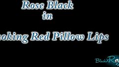 smoking milf's plump red lips